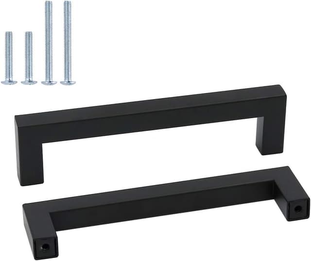 Detalle de goldenwarm 10er-Set Möbelgriff aus Edelstahl – Stangengriff/Küchengriff mit 160 mm Lochabstand