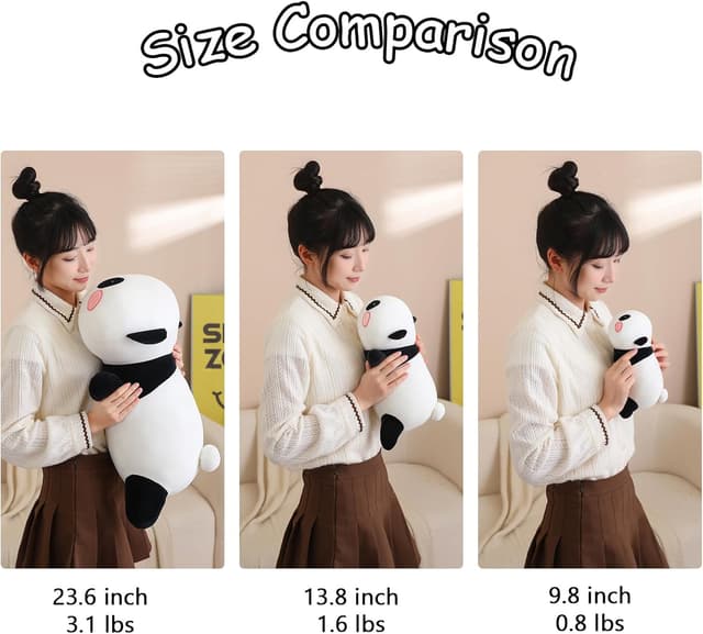 Detalle de SQEQE Weighted Panda Plush 23.6 inch