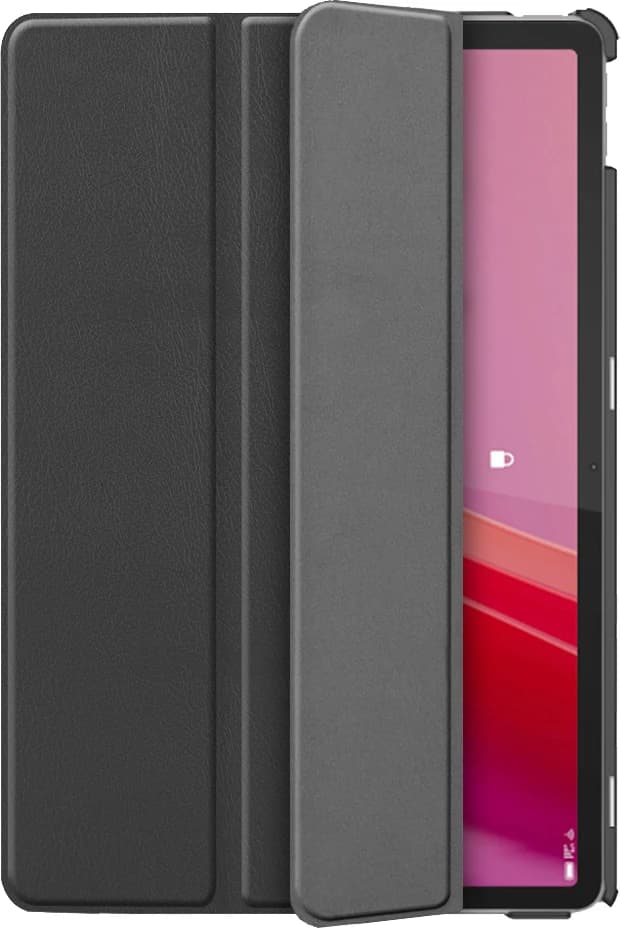 Detalle 2 de Just in Case Tri-Fold Book Case für Lenovo Tab M11 (grau) – Magnetverschluss & Standfunktion