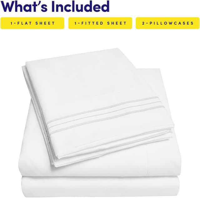 Detalle de 1500 Supreme Collection Queen Sheet Set 16