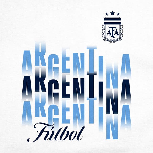 Detalle de Icon Sports Officially Licensed Argentina Football Association Cotton T-Shirt (Unisex)