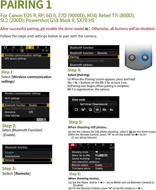 Thumbnail 6 de Hanpusen kabelloser Fernauslöser für Canon-Kameras
