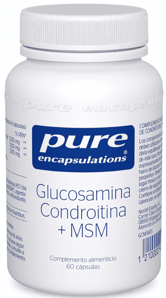Detalle de Pure Encapsulations Glucosamin Condroitina + MSM 60 cápsulas 💊