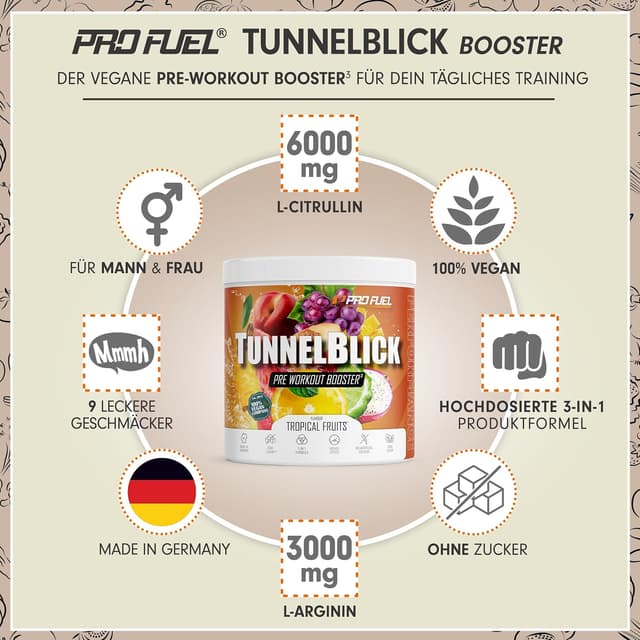 Detalle 2 de Pre-Workout-Booster³ Tropical Fruits 440 g