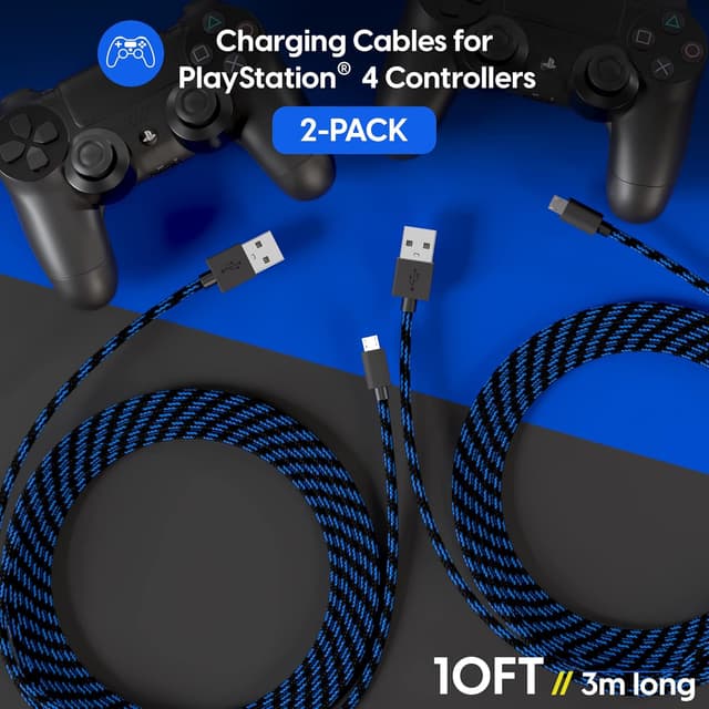 Detalle 2 de TalkWorks Long Controller Charging Cable 10ft