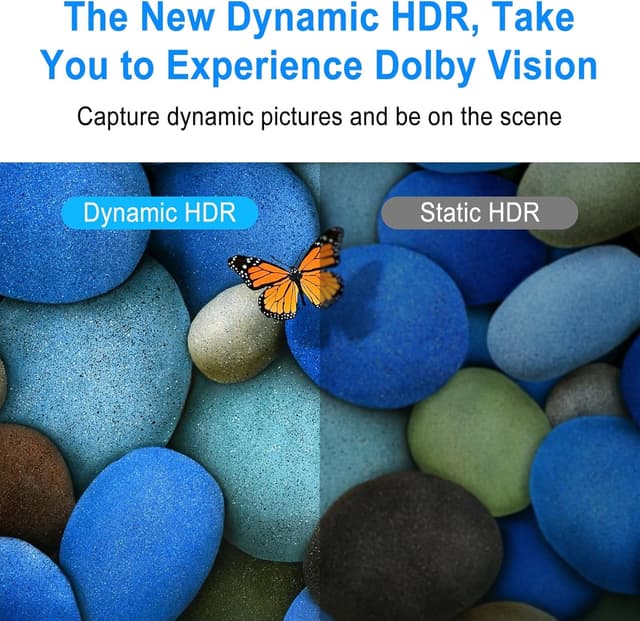 Detalle de Thsucords HDMI 2.1 Spiral-Kabel 8K mit 48 Gbps (1 m) – ultradünn, für PS5, Xbox & TV