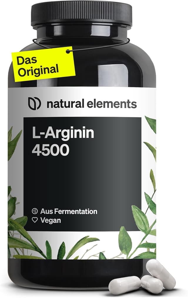 Detalle de natural elements L-Arginin 4.500 mg Kapseln