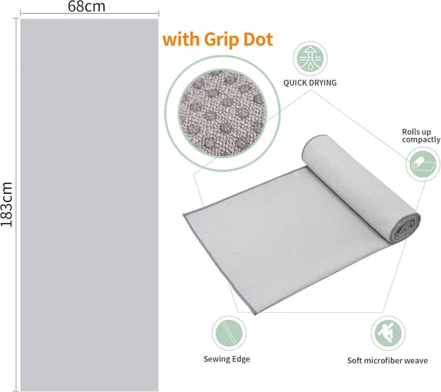 Thumbnail 1 de CYCLXY Hot Yoga Towel 72 x 26.5 in 🧘♀