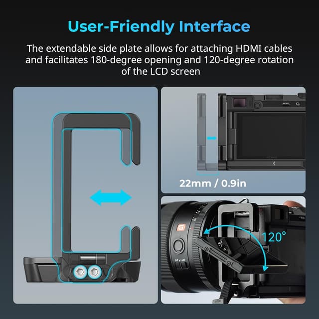 Detalle 2 de SMALLRIG A7C II L-Bracket für Arca
