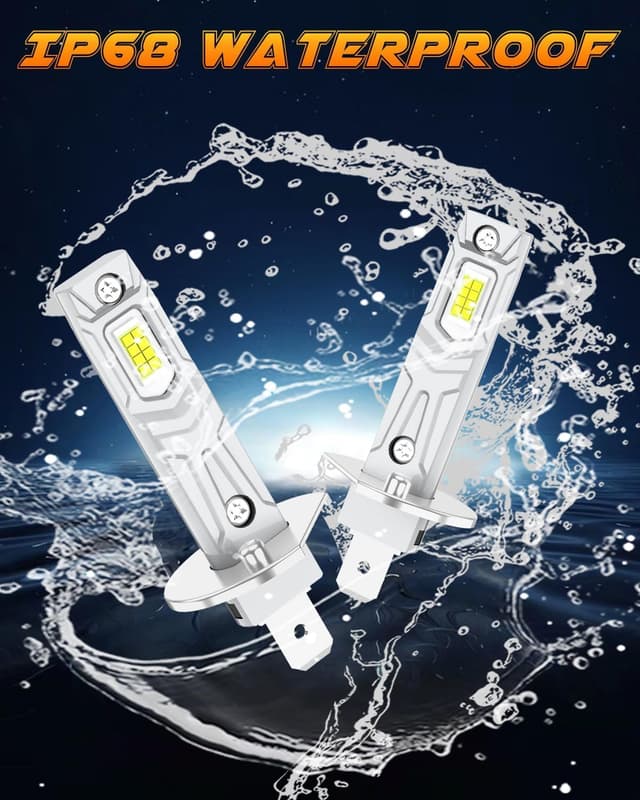 Detalle de AUXIRACER Lampadine LED H1 12V, 30.000LM (confezione da 2) 6500K Plug & Play