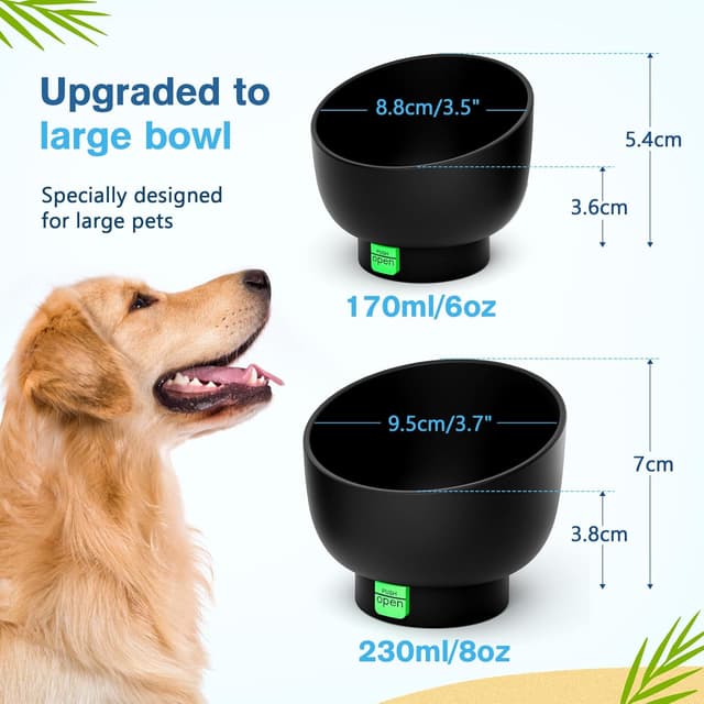 Thumbnail 6 de Pecute Trinkflasche für Hunde unterwegs – Silikon-Wasserschale faltbar, 850 ml