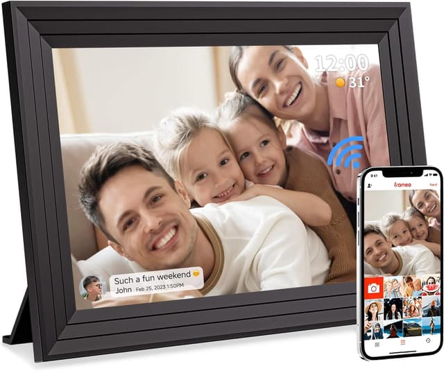 Detalle de Luakug WLAN Digitaler Bilderrahmen 10,1 Zoll