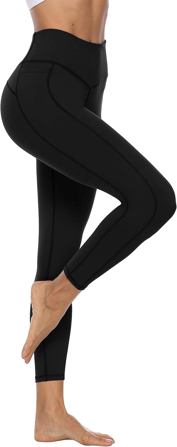 Detalle de Persit Damen Sport-Leggings mit Taschen – blickdichte Yogahose & Streetwear
