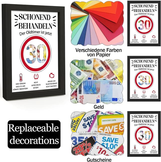 Thumbnail 3 de 30. Geburtstag Geldgeschenk HSDSH 30