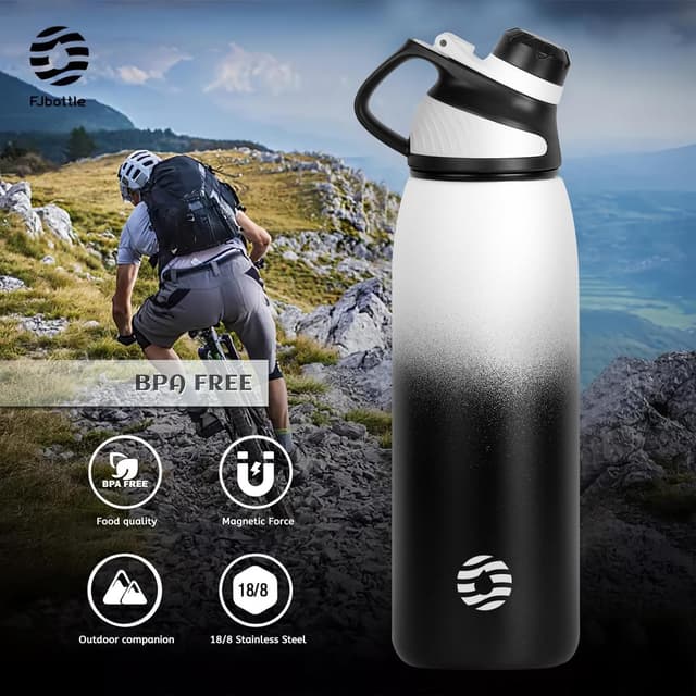 Detalle de Fjbottle Magnetic Lid Vacuum Bottle 1L