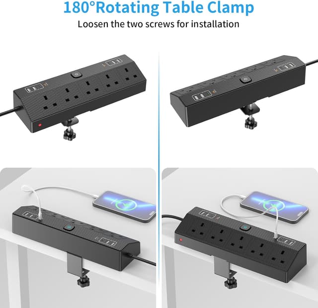 Thumbnail 4 de HAFINO Desk Extension Lead 1.8M with 20W PD