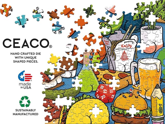 Detalle de Ceaco Brian Cook Butts on Things 500-Piece Jigsaw Puzzle (24 x 18 in)