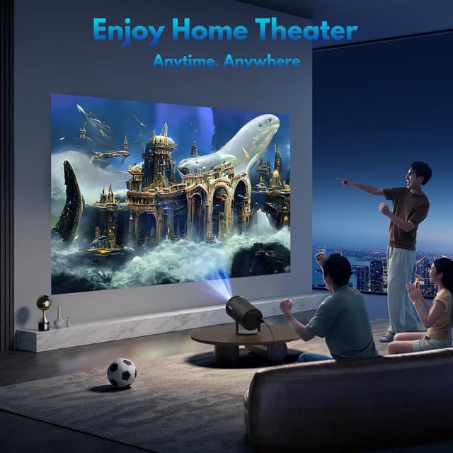 Thumbnail 6 de AGIMA X1 Mini Beamer für Streaming mit 180°-Drehung