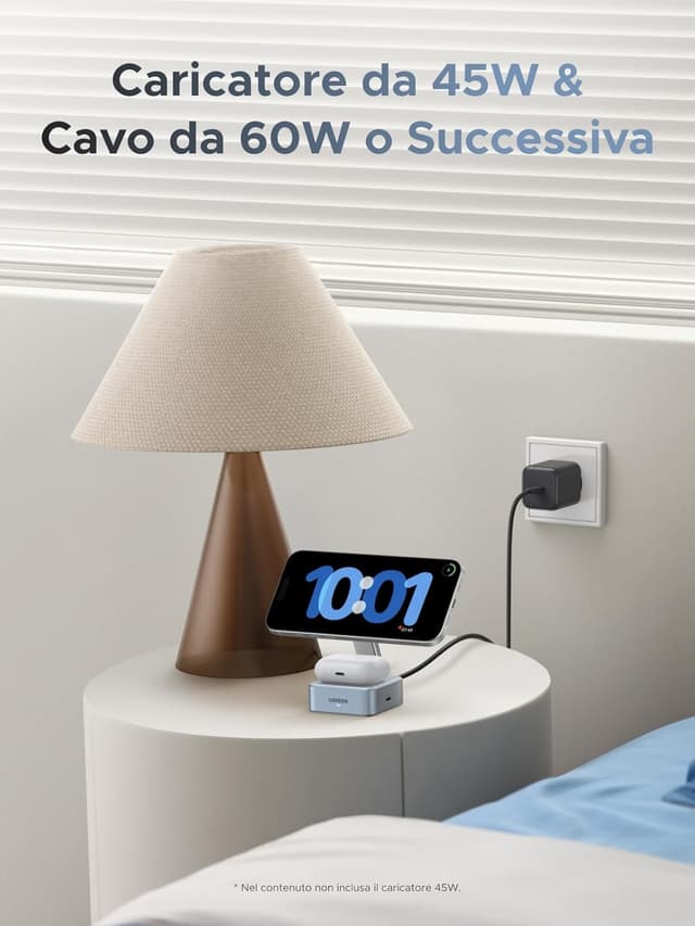 Thumbnail 4 de UGREEN MagFlow Qi2 25W Caricatore Wireless 2 in 1
