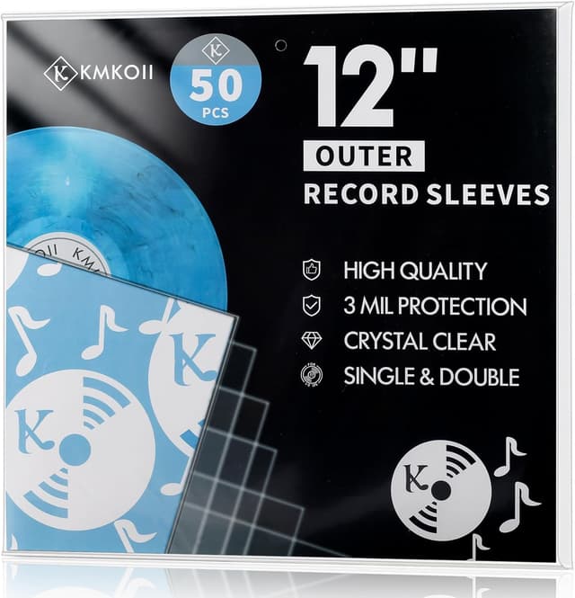 Detalle de KMKOII 12 Zoll Schallplatten Hüllen 32,5×32,5 cm 📀