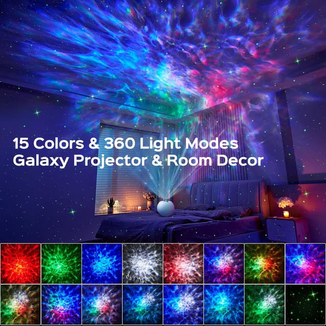 Detalle 2 de PIKOY Galaxy Projector 360 modes