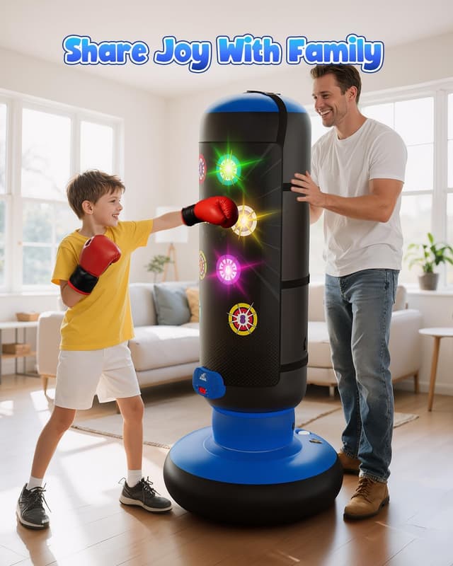 Thumbnail 4 de Kids interactive boxing bag 4 modes