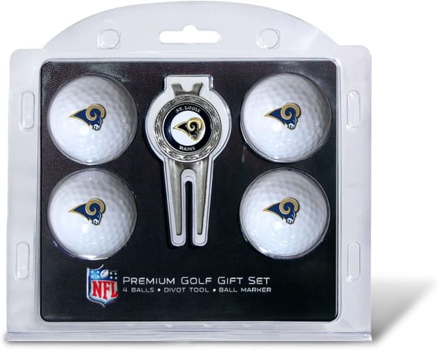 Detalle de Team Golf NFL Regulation Size Golf Balls (4 Count) & Divot Tool with Removable Double-Sided Magnetic Marker