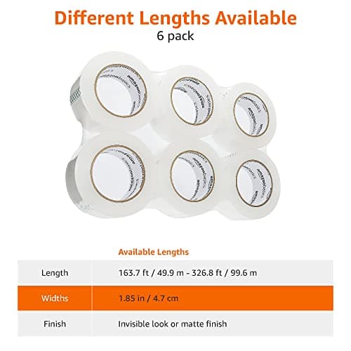 Thumbnail 4 de Amazon Basics 6 unidad cinta de embalaje 4,77 cm × 99,6 m