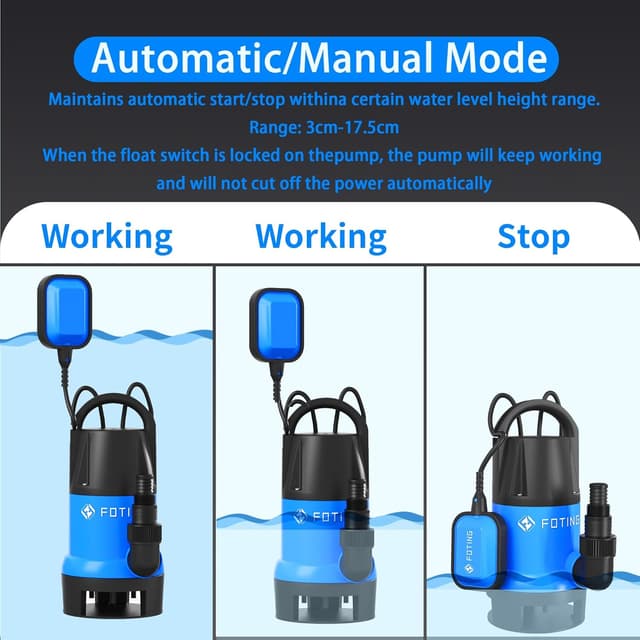 Detalle de 900W submersible water pump 14000 L/H