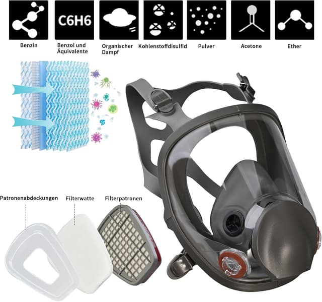 Detalle de Faburo Atemschutzmaske Set
