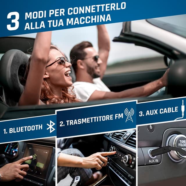 Detalle de KLIM Journey lettore CD HiFi portatile con Bluetooth per auto, FM e slot scheda SD (bianco) – con cuffie incluse