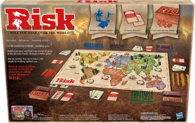 Detalle 2 de Risk version française – Jeu de société stratégique et immersif (dès 10 ans, 2 à 5 joueurs)