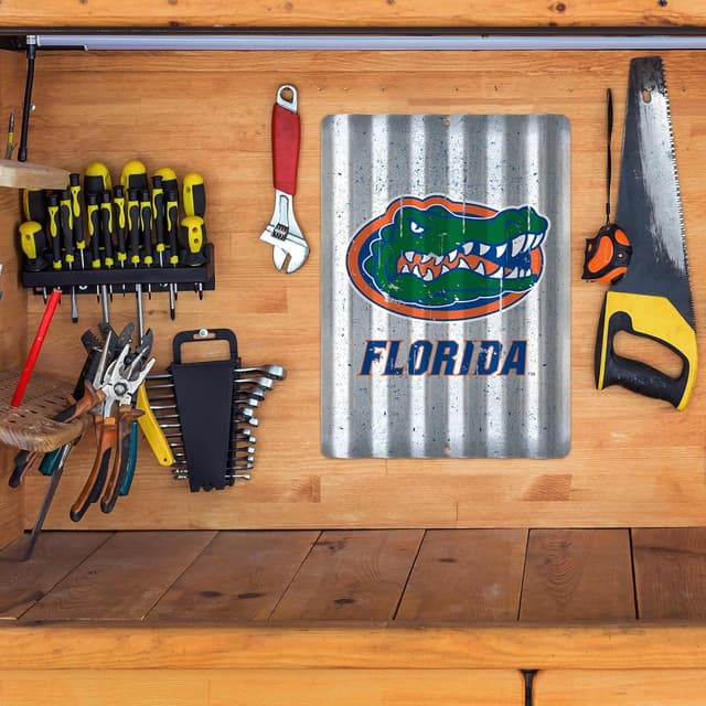 Detalle de Rico Industries NCAA 12" x 16" Tin Metal Roof Sign