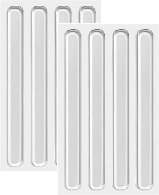 Detalle de Vicloon Paraurti per mobili in silicone trasparente adesivo, 8 pezzi (gommini ant’urto) 15 cm