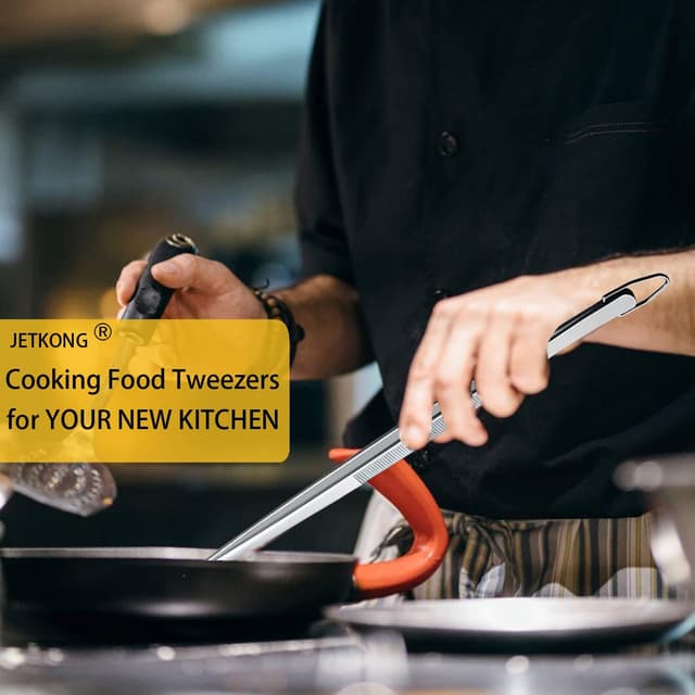 Thumbnail 2 de JETKONG 12-Inch Kitchen Tweezers Duo