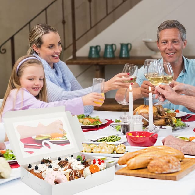 Thumbnail 5 de Moretoes 12x8x2.5" Bakery Boxes for Cookies 🍪