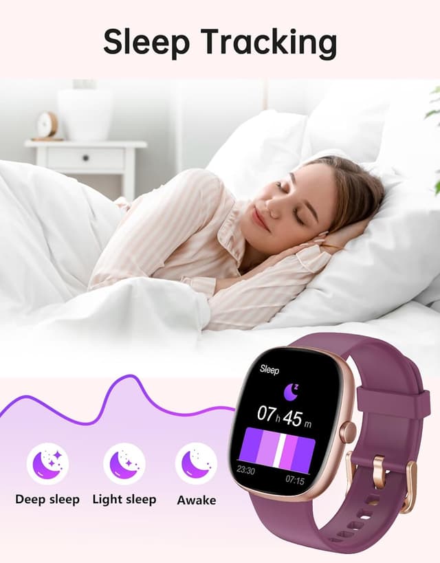 Thumbnail 5 de HUAKUA Montre Connectée 113+ modes