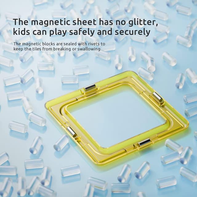 Detalle de mysoler Magnetische Bausteine 48 Teile mini Spielzeug