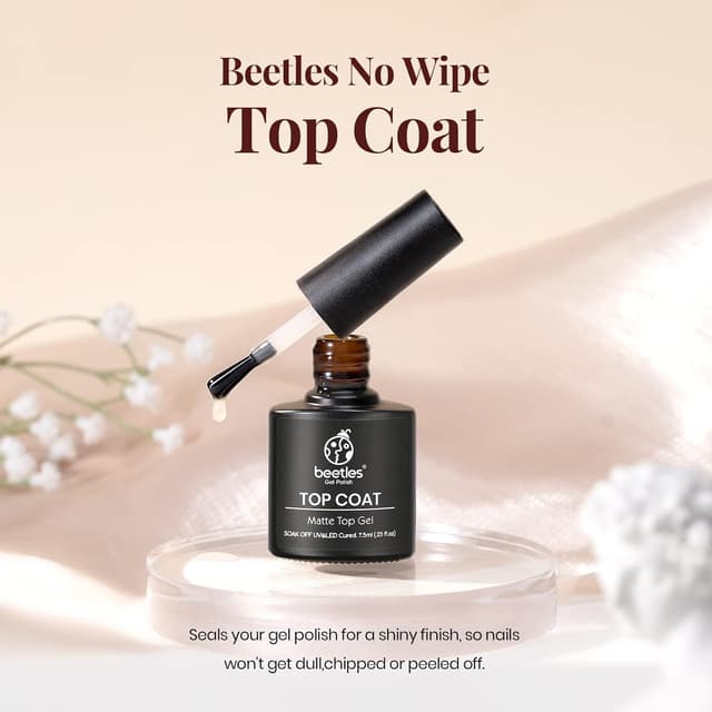 Thumbnail 1 de Beetles Matt Top Coat UV-Gel (7,5 ml) – Matter, transparenter Finish für langanhaltendes Nageldesign