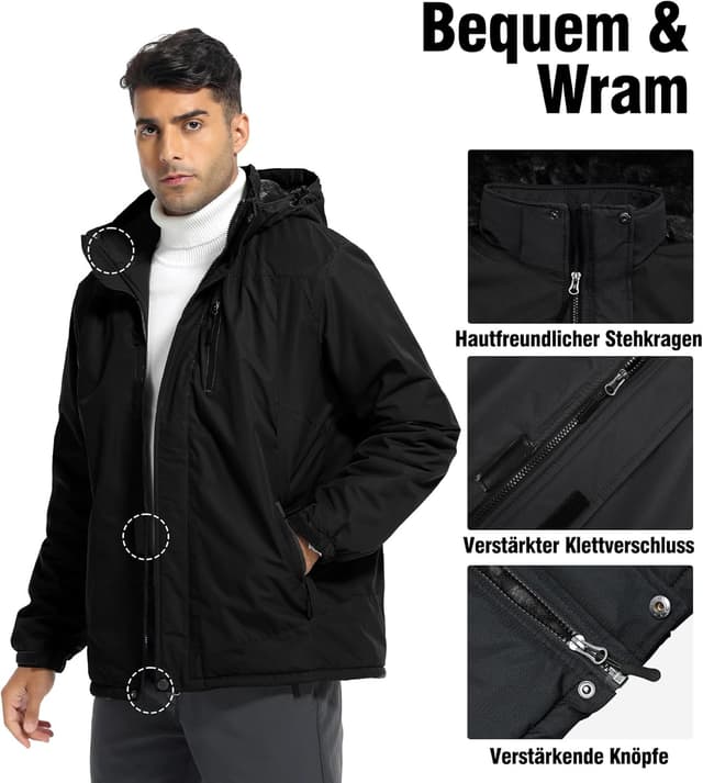 Thumbnail 5 de Zoofly Giacca Invernale Uomo Impermeabile