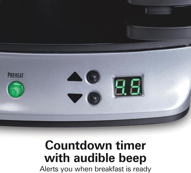 Thumbnail 5 de Hamilton Beach 2-Serving Breakfast Sandwich Maker ⏰