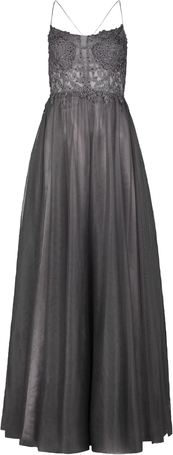 Detalle 2 de Vera Mont Damen Abendkleid mit Stickerei Maxi