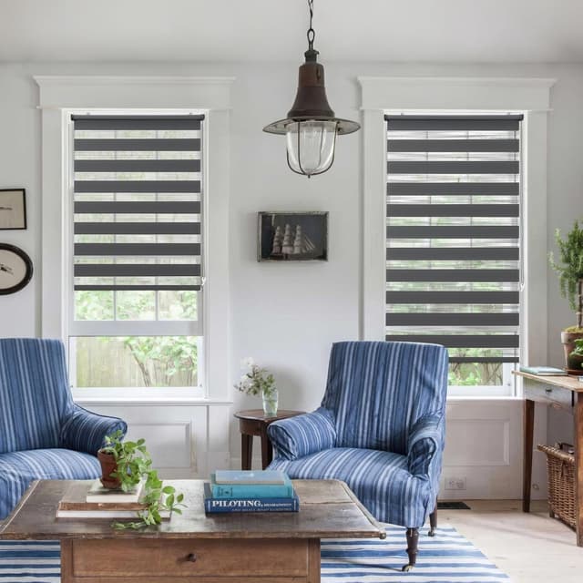 Detalle de Sekey Doppelrollo 105 cm Klemmfix Duo Rollo 📏