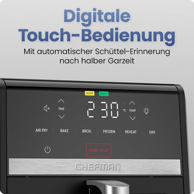 Detalle 2 de Chefman TurboFry Heißluftfritteuse 8,5 l