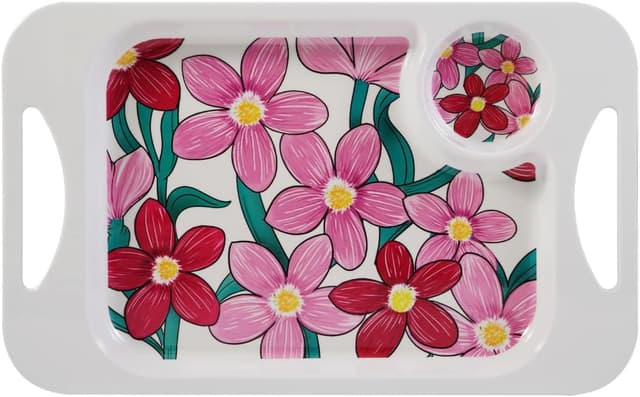 Thumbnail 5 de Rosa Lifestyle Lilac melamine snack tray 33.8cm