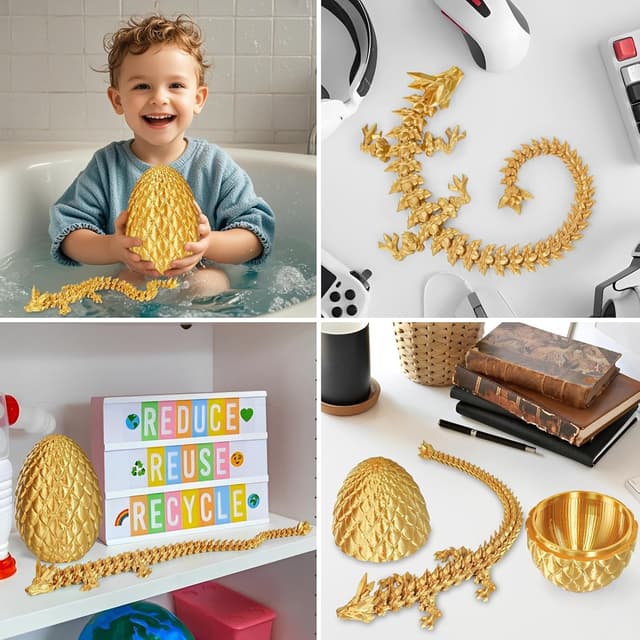 Detalle 2 de Dragon egg fidget toy 3D printed