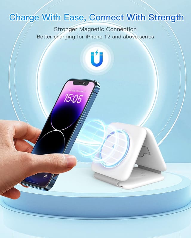 Thumbnail 6 de Apple 3-in-1 Magnetic Wireless Charger Dock for iPhone