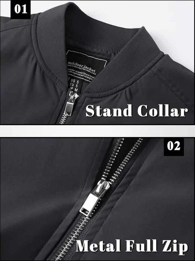 Thumbnail 4 de TACVASEN Bomber Jacket Lightweight 1 Pocket