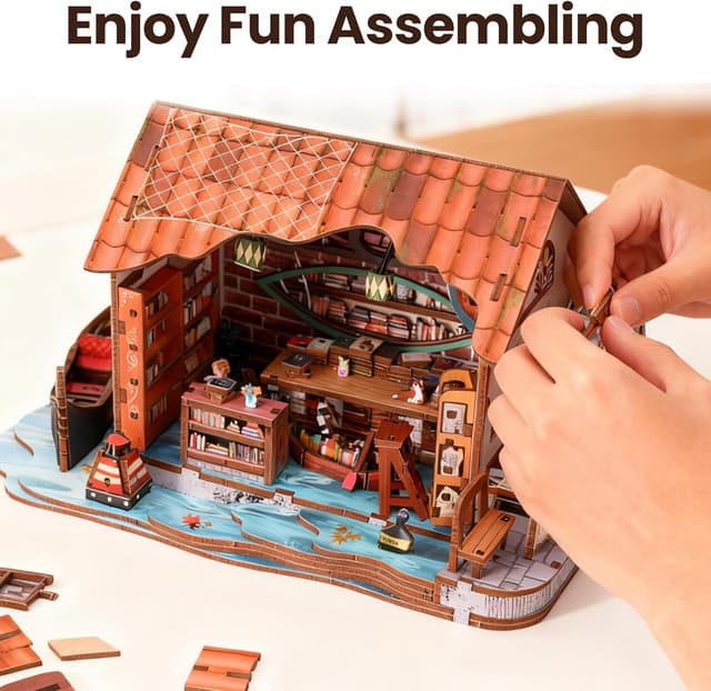 Thumbnail 4 de Book Nook Kit Floating Bookstore DIY