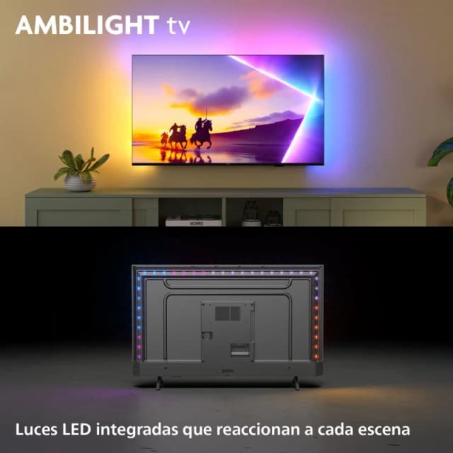 Detalle 2 de Philips 85PUS8510 Televisor 4K 85" Ambilight 🎬